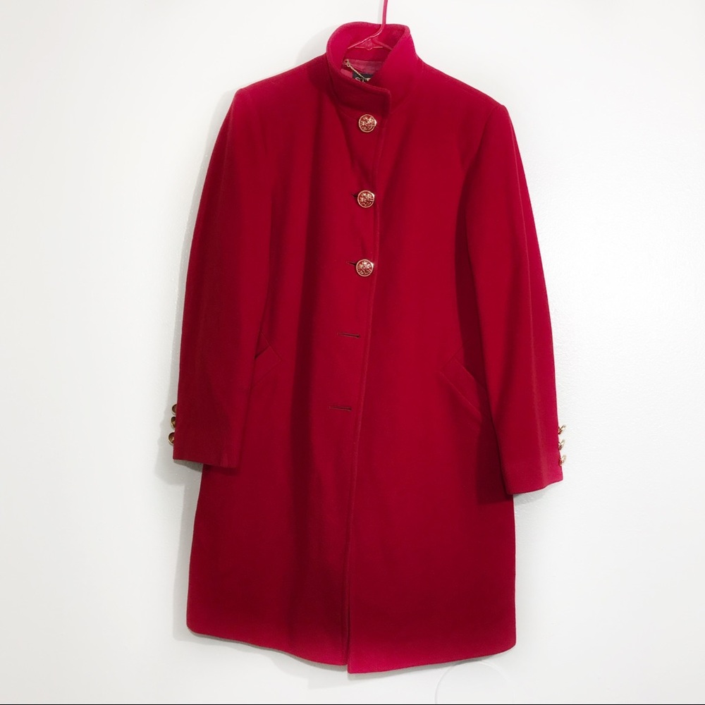 St John Coat Collection Cashmere Wool Coat Sz 4